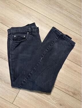 George Regular Black Straight-Leg Jeans Waist 34 in. x 29 in.